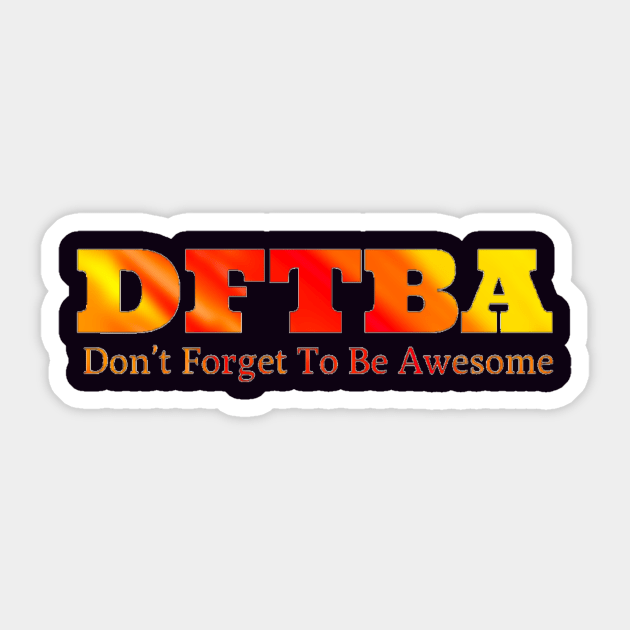 DFTBA (flame colors) Sticker by Amanda1775